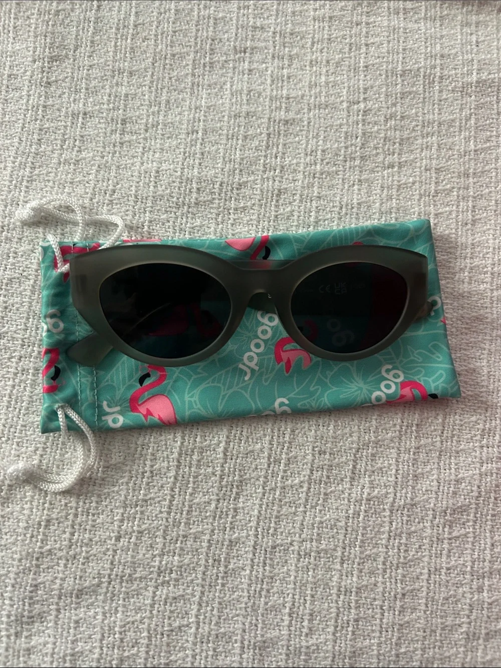 goodr Matte Grey Cat-Eye Sunglasses for Women
